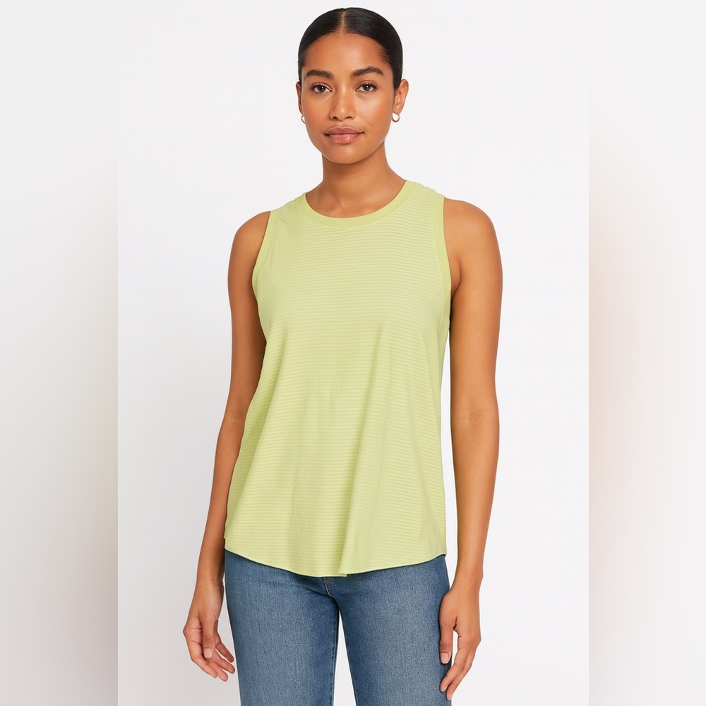 Calia by Kellie Underwood Lime green sleeveless tank top size large